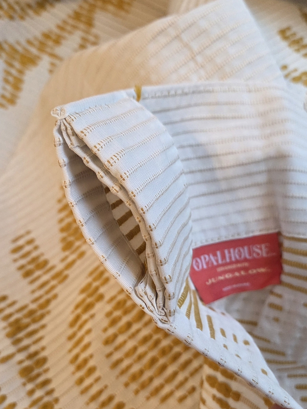 Opalhouse White Curtains with Gold Sunburst Print - Picture 4 of 5
